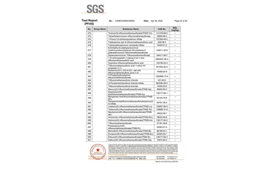 環(huán)保測(cè)試報(bào)告 PFAS CANEC25009106005