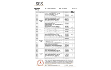 環保測試報告 PFAS CANEC25009106007