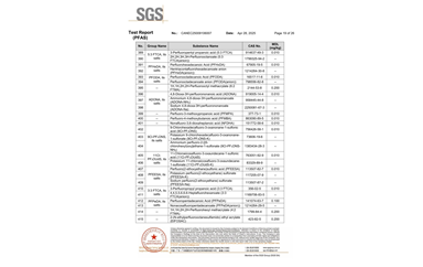 環保測試報告 PFAS CANEC25009106007