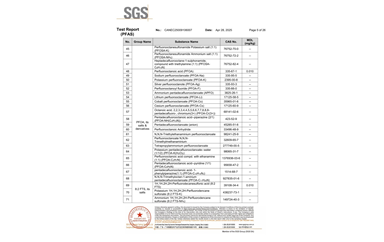 環保測試報告 PFAS CANEC25009106007