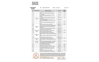 環保測試報告 PFAS CANEC25009106007
